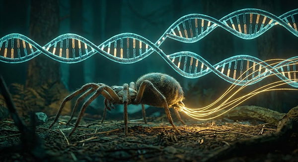Örümcek İpeği ve Evrim: 400 Milyon Yıllık Genetik "Kaza" İpek Fabrikalarını Var Etti 1 Örümcek İpeği ve Evrim 400 Milyon Yıllık Genetik Kaza İpek Fabrikalarını Var Etti
