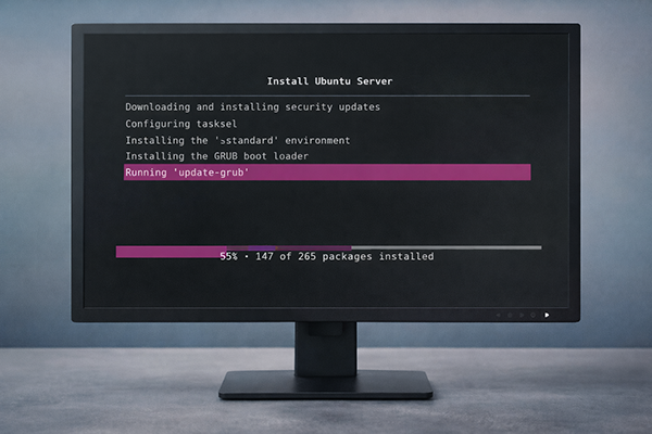 Ubuntu ve CyberPanel Kurulumu Rehberi 5 Ubuntu Server Kurulum Ekrani