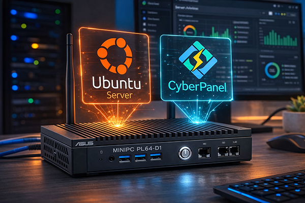 ASUS Mini PC PL64-D1 ile Ubuntu Server ve CyberPanel Kurarak Kendi Web Sunucumuzu Nasıl Kurduk 1 ASUS Mini PC PL64-D1 ile Ubuntu Server ve CyberPanel Kurarak Kendi Web Sunucumuzu Nasıl Kurduk