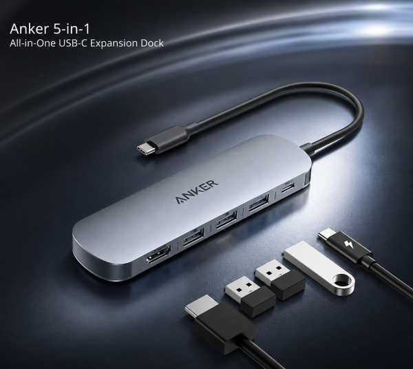 Anker 5-in-1 All-in-One USB-C Expansion Dock