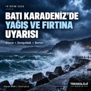 Batı Karadeniz yağış uyarısı: 6 ilde kuvvetli yağış